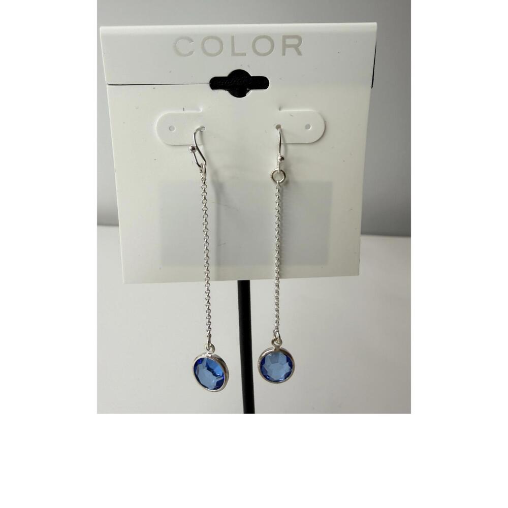 🚨3 for $15🚨 Color - Blue and Silver-tone Earrings